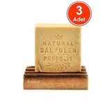Bal Polen Propolis Sabunu El Yapımı Doğal 120 G x 3 Adet