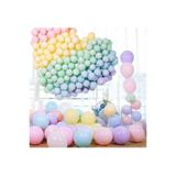 BAL10 DÜNYASI Makaron Balon Seti 20 Adet Karışık Renk Soft Pastel Balon