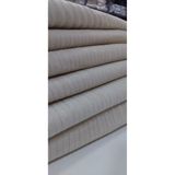 baladı home ev tekstil home collection Bej Çizgili Koltuk Örtüsü Süngerli Kaymaz Çekyat Kadife Alt Kısım Üst Kısım Kapatıyor 160 X 200 Cm