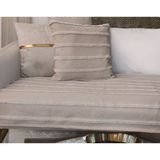 Baladı Home Ev Tekstil Home Collection Koltuk Örtüsü Çizgili Kabartmalı Tasarım Keten Oturma Yeri Alanı Ölçü ( 80 x 190 cm ) 1 Ade - 80 x 190 cm - Krem