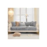 BALADI HOME Kalın Peluş Baklava Desen 3.3.1.1 Koltuk Örtüsü Sadece Oturma Alanı (4 PARÇA 2 BÜYÜK 2 KÜÇÜK)