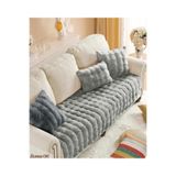 BALADI HOME Kalın Tavşan Peluş Baklava Desen Üç Kişilik Kanepe ( 1 Adet ) Ölçüm 80*190cm Oturmak Için Sadece
