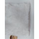 Baladi Home Yastık Kılıfı Peluş Kumaş 40 x 40 cm Güzel Ürün Tek Yüz - Beyaz