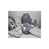 Balamira Gri Beyaz Yıldız 13 Lü Babynest Seti