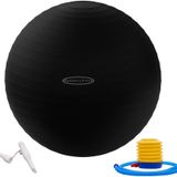 BalanceFrom Üniseks Yetişkin Jimnastik Topu, Siyah, 58-65 cm, L