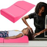 BALAPET Çocuklar için Saç Yıkama İstasyonu, Çocuklar için Şampuan Köpük Mat Rahat Destek için Ergonomik Tasarım Lavaboda Saç Yıkama Matı Taşınabilir Katlanabilir Şampuan Buddy Havzası Temel (Gül