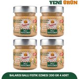 Balarısı Ballı Fıstık Ezmesi 200 gr 4 Adet - Glütensiz ( %70 Fıstık % 20 Bal ) - 800 gr