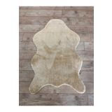 Balat Halı Kalın Kahverengi Peluş Post Halı 60x90