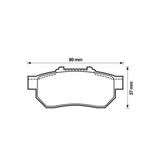 BALATA FREN ARKA - (HONDA: CITY / CIVIC 91>95 - CRX 92>98 - JAZZ 08>) MGA-55330