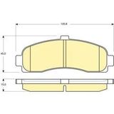 BALATA FREN ON-(NISSAN: MICRA-K11 92>02 ) MGA-55399