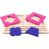 Balatoyz Montessori Metal Kalıplar Çizgi Çalışması Tepsisi - Renkli