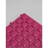 Balban Ticaret 4 Adet 33 x 33 x 1,5 cm Ortopedik Plastik Yer Karosu, Geçkili Paspas, Islak Zemin Izgarası, Pembe
