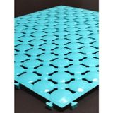 Balban Ticaret 6 Adet 33 x 33 x 1,5 cm Ortopedik Plastik Yer Karosu, Geçkili Paspas, Islak Zemin Izgarası, Turkuaz Mavi