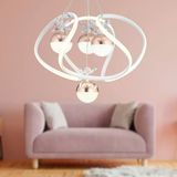 Balca 4'Lu Beyaz Bakir 3 Renkli 84 Watt Ledli Kelebek Led Avize Top Avize Modern Oturma Odasi, Koridor, Salon Led Avize