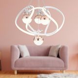 Balca 4'lü Beyaz Bakır Ledi Modern Oturma Odası, Koridor, Salon Led Avize