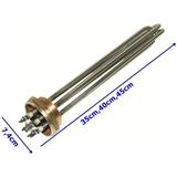 Balçık 2" Krom Kafalı Kazan Rezistansı TERMOSTATSIZ-50CM-15KW