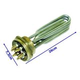 Balçık 2" Parmak Krom Kafalı Kazan (Tolon) Tank Isıtıcı Rezistansı 6000 Watt