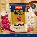 Balden Konfiseri Kokolin Compound Kuvertür Frambuaz Aromalı 2500 G