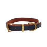 Baldur Handmade Deri Köpek Tasması Mavi M (36-45CM) Cl-Ba-B-M