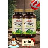 Balen 2 ADET Ginkgo Biloba Tablet 600 Mg 60 Adet Takviye Edici Gıda + HEDİYE BİBERİYE YAĞI