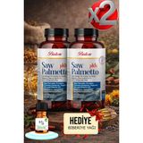 Balen 2 Adet Saw Palmetto Plus Cüce Palmiye Çinkosu D3 Kapsül 685 Mg 80 Kapsül + Hediye Biberiye Yağı