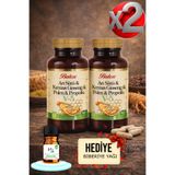 Balen 2 Adet V5 Arı Sütü Ginseng Polen Propolis Tablet 1015 Mg 60 Adet + HEDİYE BİBERİYE YAĞI