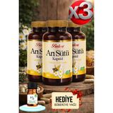 Balen 3 Adet Arı Sütü Kapsül 375 Mg 60 Adet Takviye Edici Gıda + Hediye Biberiye Yağı