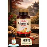 Balen Ginseng Kapsül 375 Mg 60 Adet Takviye Edici Gıda + Hediye Biberiye Yağı