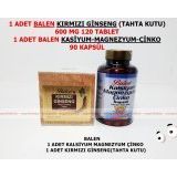 Balen +kırmızı Kore Gınseng Kalsiyum Magnezym Çinko