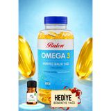 Balen Omega 3 Norveç Balık Yağı Trigliserid Form Yumuşak Kapsül 1380 Mg 100 Adet + HEDİYE BİBERİYE YAĞI