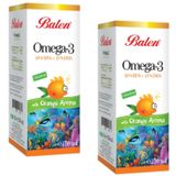 Balen Omega-3 Portakal Aromalı 2x150 ml Balık Yağı
