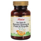 Balen V-5 Arı Sütü Kırmızı Ginseng Polen 60 Tablet