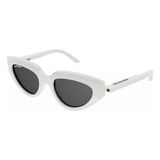 BALENCIAGA 0159S 003 52 Kadın Güneş Gözlüğü - Beyaz