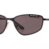 Balenciaga BB 0277S 001 60 Erkek Siyah Metal Güneş Gözlüğü