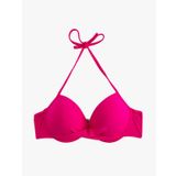 Balenli Bikini Üstü Dolgulu Push Up Drape Detaylı Boyundan Bağlamalı