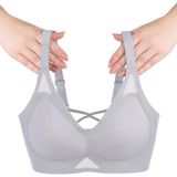 Balensiz Push Up Dikişsiz Çıkarılabilir Pedli Nefes Alan Sporcu Sütyen - Bebe Mavisi - 75B