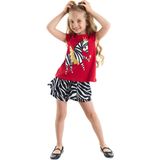 Balerin Zebra Kız Çocuk T-Shirt Şort Takım