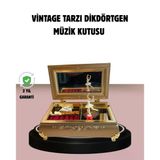 Balerinli Müzikli Piyano Tasarım Kız Çocuk Takı Kutusu