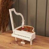 Balerinli Piyano Tasarımlı Müzik Kutusu