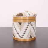 Bali Boncuklu Bambu Saklama Kutusu L 20x23 cm