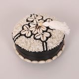 Bali Boncuklu Bambu Saklama Kutusu M 16x10 cm