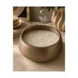 BalibeeCandle Balibeecandlehandmade Büyük Boy gold yuvarlak kasede luxry mum 21 cm