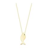 Balık 14K Gold Altın Kolye