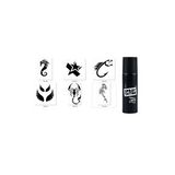 Balık Akrep Spray Tattoo Geçici Siyah Sprey Dövme Seti