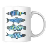 Balık Baskılı Kupa Bardak Hediyelik Şık Çay Kahve Kupası Coffee Mug