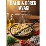 Balık Gözleme Bazlama Tavası Döküm Granit - Siyah