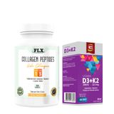 Balık Kollajeni Tip 1-3 Collagen 180 Tablet+Vitamin D3 K2 20 Ml