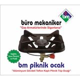 Balık Pişirici Kamp - Piknik Tüpü Ocak Teflon Kaplı Alüminyum Büro Mekaniker DAR