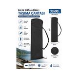 Balık Sırta Asmalı Taşıma Çantası 30x90 Cm Siyah Suya Dayanıklı Olta Ve Balıkçılık Malzeme Çantası