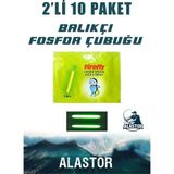 Balıkçı Olta Fosfor 10 Paket Çiftli Light Stick 4.5X39 mm 10 Paket Olta Fosforu Fosforlu Çubuk